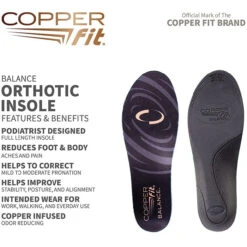 Golf Equipment 46 Copper Fit Balance Orthotic Insoles