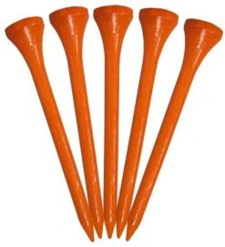 Pride Sports Wood Golf Tees 2.75 X 100 Count -Golf Equipment Classic Wood Tee 2.75 100 count Orange
