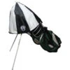 Drizzle Stik Drape Golf Bag Umbrellas -Golf Equipment Drape Black White