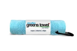 Clip Wipes Microfiber Golf Greens Towel -Golf Equipment Greens Towels Caibbean Blue