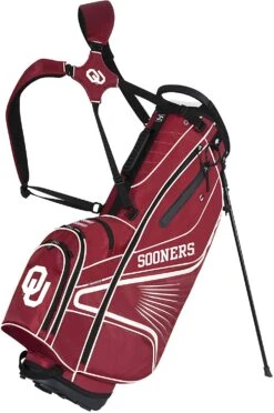 NCAA Collegiate The Gridiron III Team Effort Stand Bag 25 NCAA Collegiate The Gridiron III Team Effort Stand Bag -Golf Equipment Gridiron III Stand Bag Oklahoma Sooners