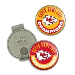 Team Effort Hat Clip & Ball Markers 9 Team Effort Hat Clip & Ball Markers -Golf Equipment KCChiefsSBHatClip