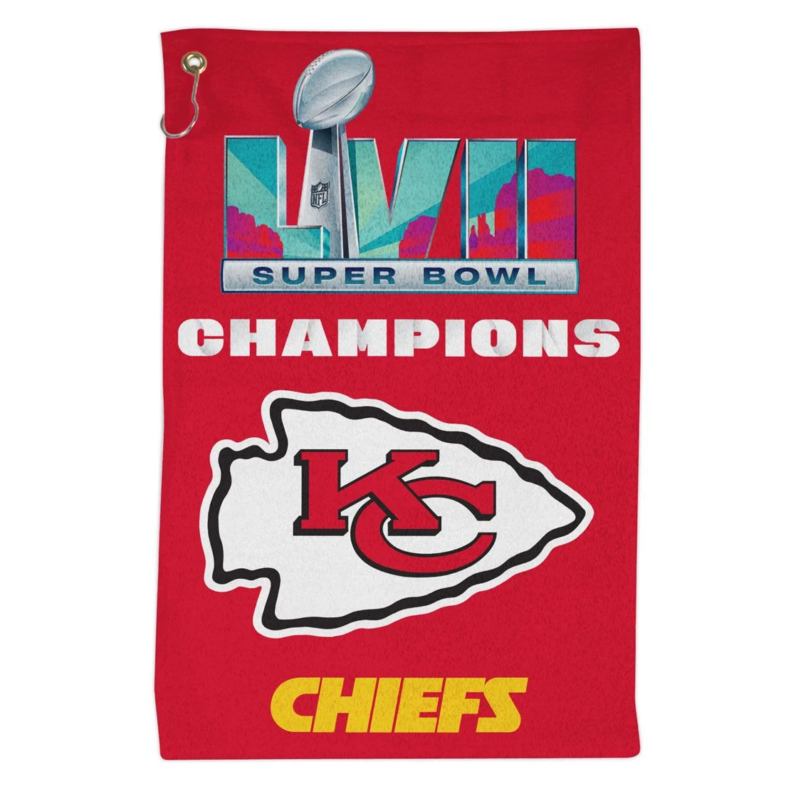 WinCraft Kansas City Chiefs Super Bowl Champions Golf Towel 3 WinCraft Kansas City Chiefs Super Bowl Champions Golf Towel