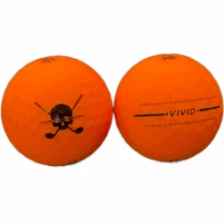 CaddiesShack Custom Jolly Rogers Skull & Crossbones Volvik Vivid Matte Golf Balls 10 CaddiesShack Custom Jolly Rogers Skull & Crossbones Volvik Vivid Matte Golf Balls -Golf Equipment Orangevivid