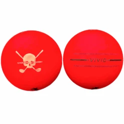 CaddiesShack Custom Jolly Rogers Skull & Crossbones Volvik Vivid Matte Golf Balls 11 CaddiesShack Custom Jolly Rogers Skull & Crossbones Volvik Vivid Matte Golf Balls -Golf Equipment RedVivid