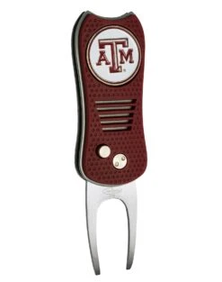 Team Golf Retractable Switchblade Switchfix Divot Tool Ball Marker - NCAA 39 Team Golf Retractable Switchblade Switchfix Divot Tool Ball Marker - NCAA -Golf Equipment TexasAM Aggies Switchfix 44448 152
