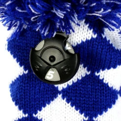 Volf Golf Knit Blue White Diamond Headcover Set -Golf Equipment VolfGolfHeadcovers KnitBlueSet5