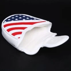 Volf Golf Red White Blue Synthetic Leather USA Mallet Putter Cover -Golf Equipment VolfGolfHeadcovers USAMalletPutter5