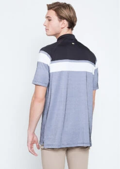 Callaway Jack Nicklaus Black Label By Perry Ellis Yarn Dyed Color Block Polo Shirts 11 Callaway Jack Nicklaus Black Label By Perry Ellis Yarn Dyed Color Block Polo Shirts -Golf Equipment YarnDyedColorBlockPolo CaviarBlack2